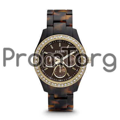  Stella Multifunction Resin Watch - Tort with Gold-Tone 