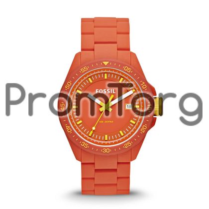  Decker Three Hand Silicone Watch - Orange 