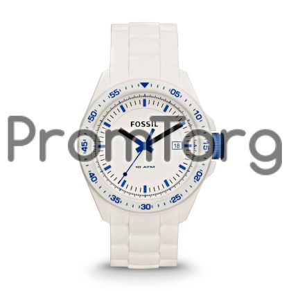  Decker Three Hand Silicone Watch - White 