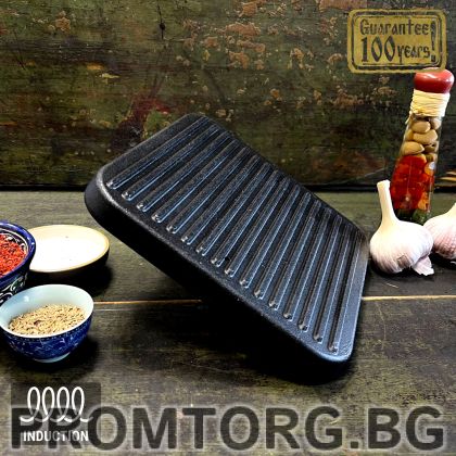 Преса-грил 21 см/3,5 кг чугунен квадратен