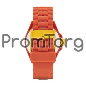  Decker Three Hand Silicone Watch - Orange 