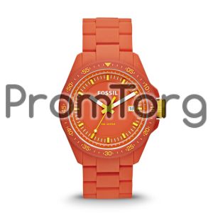  Decker Three Hand Silicone Watch - Orange 