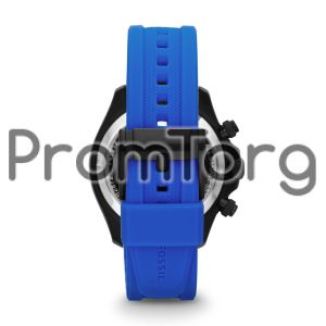  Retro Traveler Chronograph Silicone Watch - Blue 