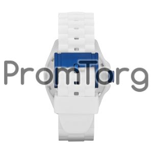  Decker Three Hand Silicone Watch - White 