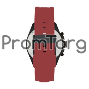  Decker Chronograph Silicone Watch - Burgundy 