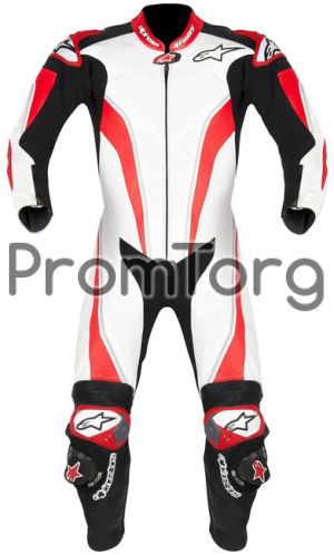 Alpinestars Race Replica Leather Suit - White/Red