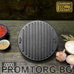 Press grill 20 cm/3.3 kg cast iron round