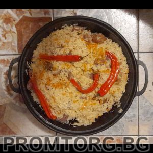 Uzbek cast iron pot VOK 8 l 34*15.2 cm without lid