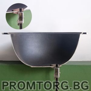 Uzbek cast iron wok 18 l 40*20.3 cm + cast iron lid-frying pan (2 in 1)