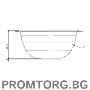 Uzbek cast iron wok 18 l 40*20.3 cm + cast iron lid-frying pan (2 in 1)