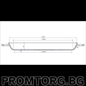 Uzbek cast iron wok 18 l 40*20.3 cm + cast iron lid-frying pan (2 in 1)
