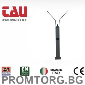 Static barrier stand with a built-in mount for a photoelectric sensor