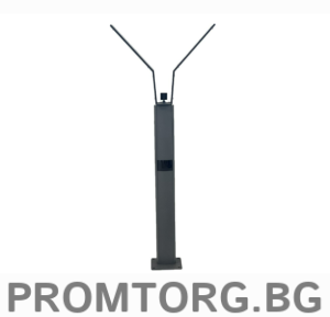 Static barrier stand with a built-in mount for a photoelectric sensor