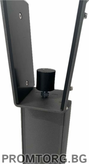 Static barrier stand with a built-in mount for a photoelectric sensor